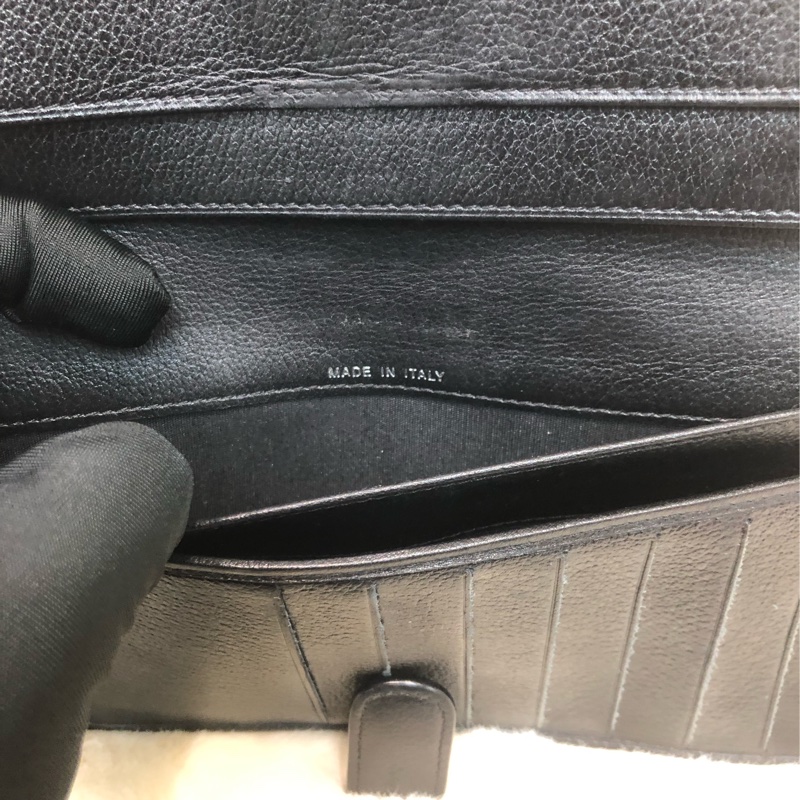 Chanel 山茶花黑色長銀包 XB822-15