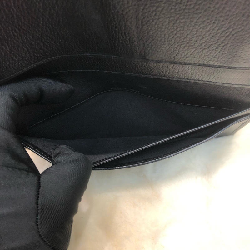 Chanel 山茶花黑色長銀包 XB822-16