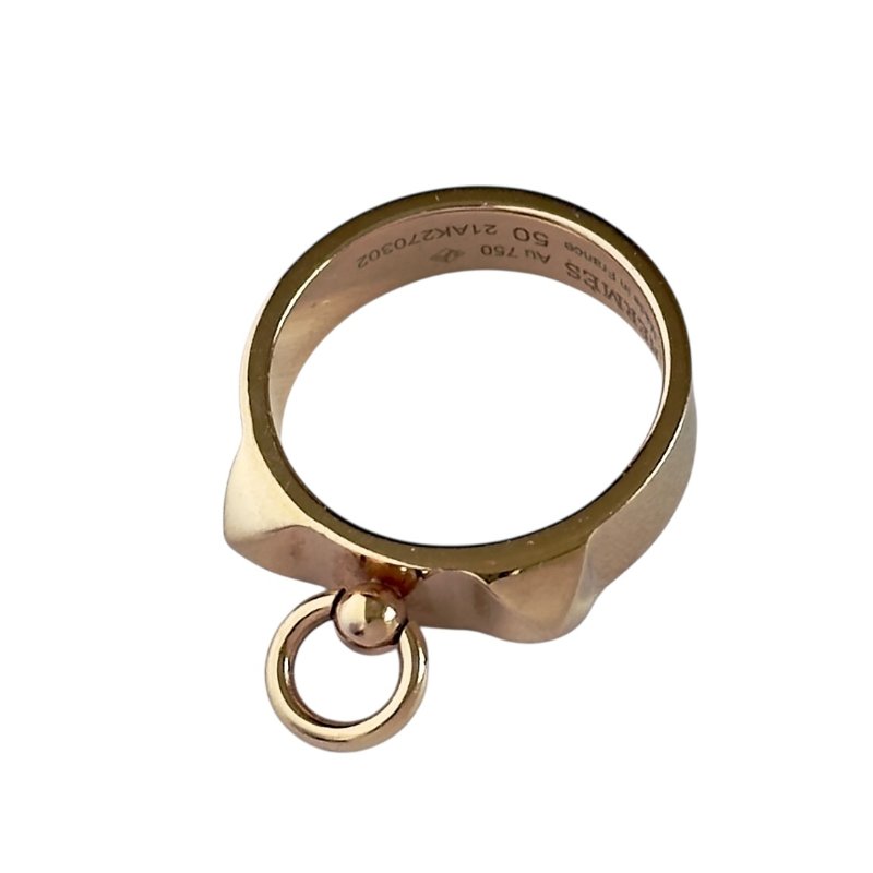 HERMES Collier de chien 18K玫瑰金 戒指-13
