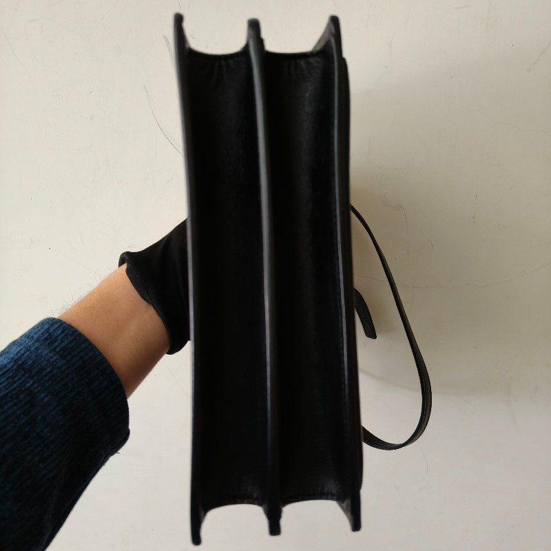 🫅女神購物節狂降（原$19800）‼️只到3/15⏰㊣✨YSL✨SAINT LAURENT 聖羅蘭 黑色 復古 壓釦 小方包 風琴包 小書包 手提包 肩背包 斜背包/二手精品/保證正品🌳二手樹屋🌳-6