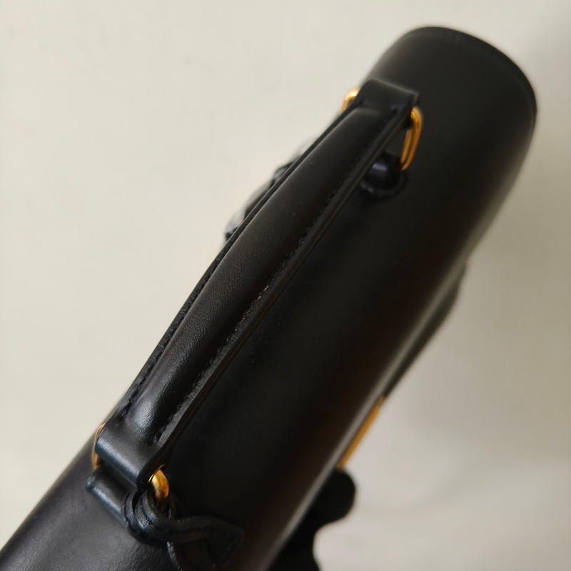 🫅女神購物節狂降（原$19800）‼️只到3/15⏰㊣✨YSL✨SAINT LAURENT 聖羅蘭 黑色 復古 壓釦 小方包 風琴包 小書包 手提包 肩背包 斜背包/二手精品/保證正品🌳二手樹屋🌳-17