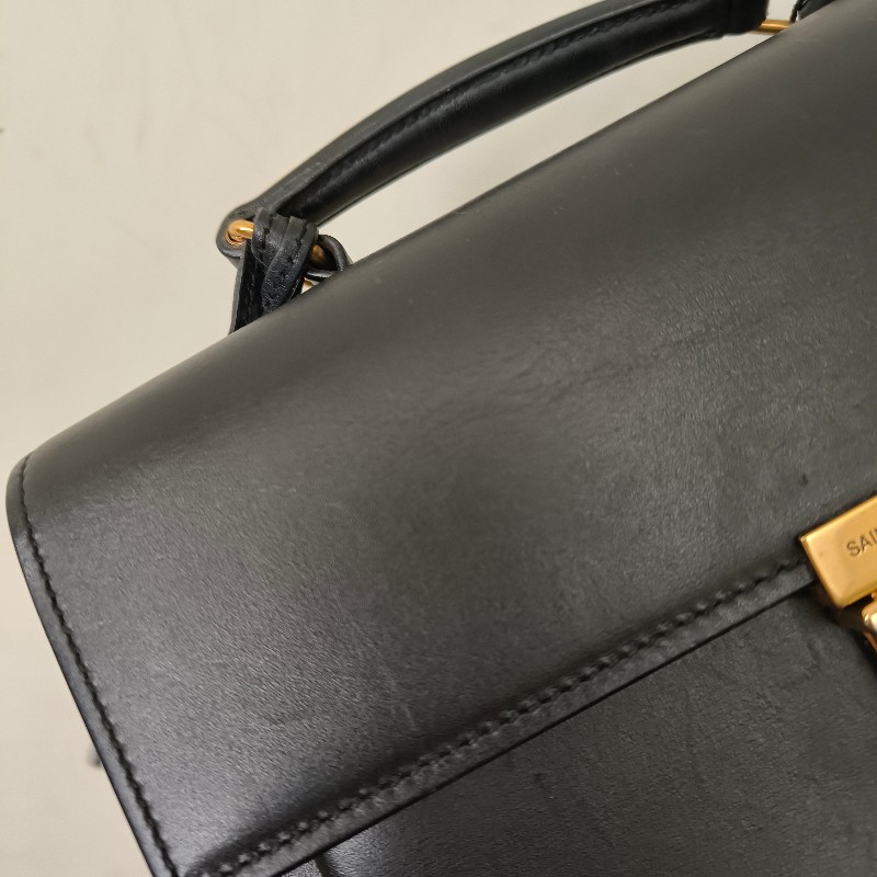 🫅女神購物節狂降（原$19800）‼️只到3/15⏰㊣✨YSL✨SAINT LAURENT 聖羅蘭 黑色 復古 壓釦 小方包 風琴包 小書包 手提包 肩背包 斜背包/二手精品/保證正品🌳二手樹屋🌳-20