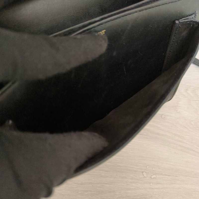 🫅女神購物節狂降（原$19800）‼️只到3/15⏰㊣✨YSL✨SAINT LAURENT 聖羅蘭 黑色 復古 壓釦 小方包 風琴包 小書包 手提包 肩背包 斜背包/二手精品/保證正品🌳二手樹屋🌳-43