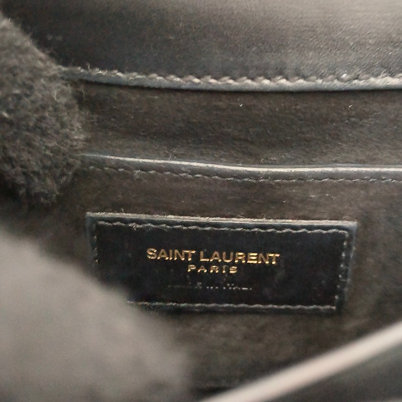 🫅女神購物節狂降（原$19800）‼️只到3/15⏰㊣✨YSL✨SAINT LAURENT 聖羅蘭 黑色 復古 壓釦 小方包 風琴包 小書包 手提包 肩背包 斜背包/二手精品/保證正品🌳二手樹屋🌳-46