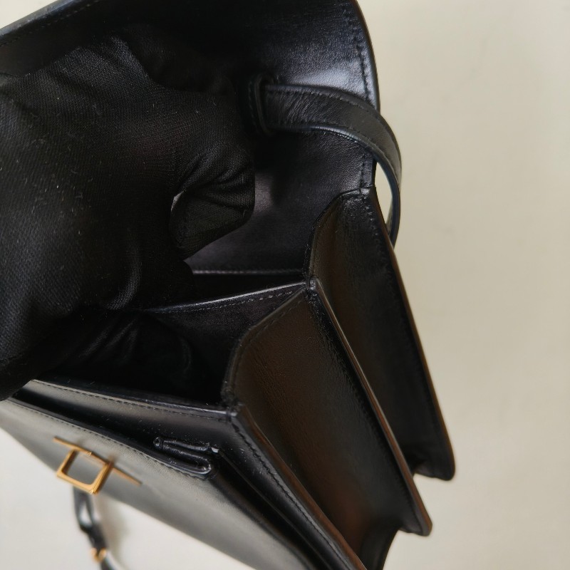 🫅女神購物節狂降（原$19800）‼️只到3/15⏰㊣✨YSL✨SAINT LAURENT 聖羅蘭 黑色 復古 壓釦 小方包 風琴包 小書包 手提包 肩背包 斜背包/二手精品/保證正品🌳二手樹屋🌳-50