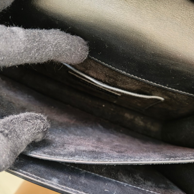 🫅女神購物節狂降（原$19800）‼️只到3/15⏰㊣✨YSL✨SAINT LAURENT 聖羅蘭 黑色 復古 壓釦 小方包 風琴包 小書包 手提包 肩背包 斜背包/二手精品/保證正品🌳二手樹屋🌳-51