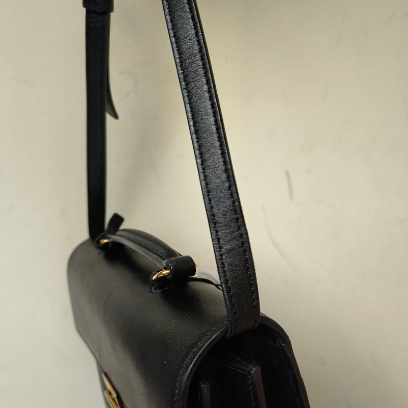 🫅女神購物節狂降（原$19800）‼️只到3/15⏰㊣✨YSL✨SAINT LAURENT 聖羅蘭 黑色 復古 壓釦 小方包 風琴包 小書包 手提包 肩背包 斜背包/二手精品/保證正品🌳二手樹屋🌳-58