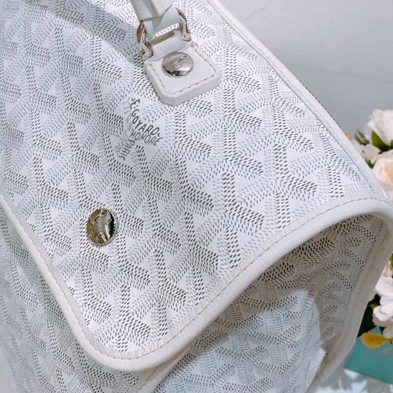 TW4765 Goyard 戈雅 雙肩 背包Sac Saint Leger Backpack Blanc-9