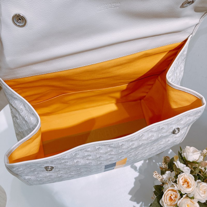 TW4765 Goyard 戈雅 雙肩 背包Sac Saint Leger Backpack Blanc-14