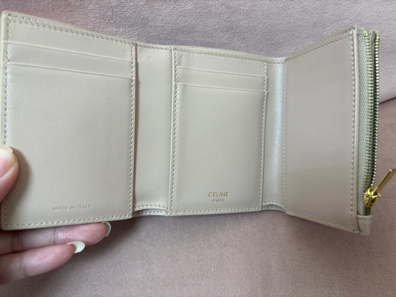 CELINE Triomphe Wallet 三折 + 有拉鍊零錢袋-1