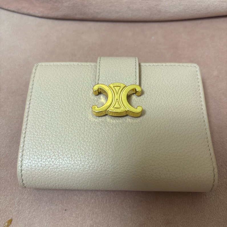 CELINE Triomphe Wallet 三折 + 有拉鍊零錢袋-9