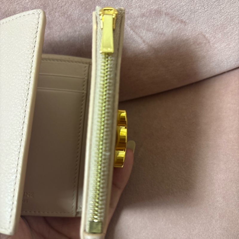CELINE Triomphe Wallet 三折 + 有拉鍊零錢袋-10
