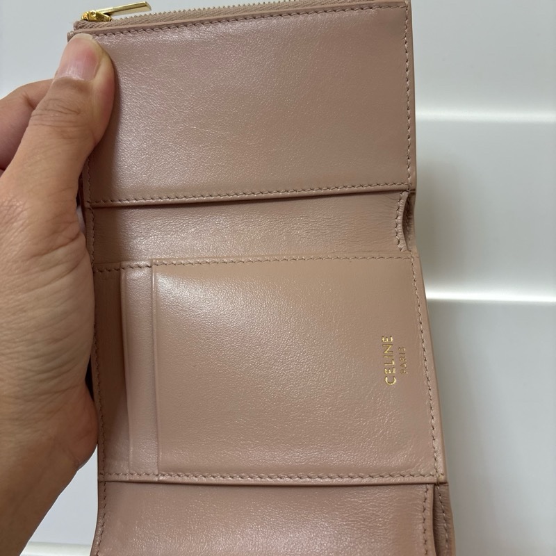 CELINE Triomphe Wallet 三折 + 有拉鍊零錢袋-2