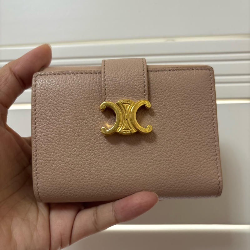 CELINE Triomphe Wallet 三折 + 有拉鍊零錢袋-8