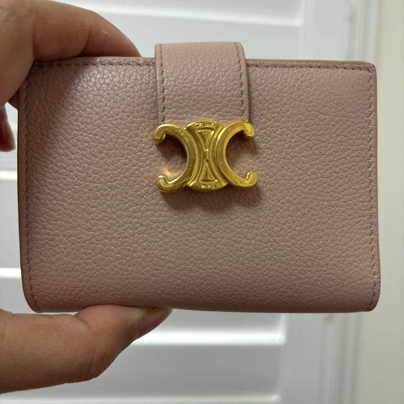 CELINE Triomphe Wallet 三折 + 有拉鍊零錢袋-9