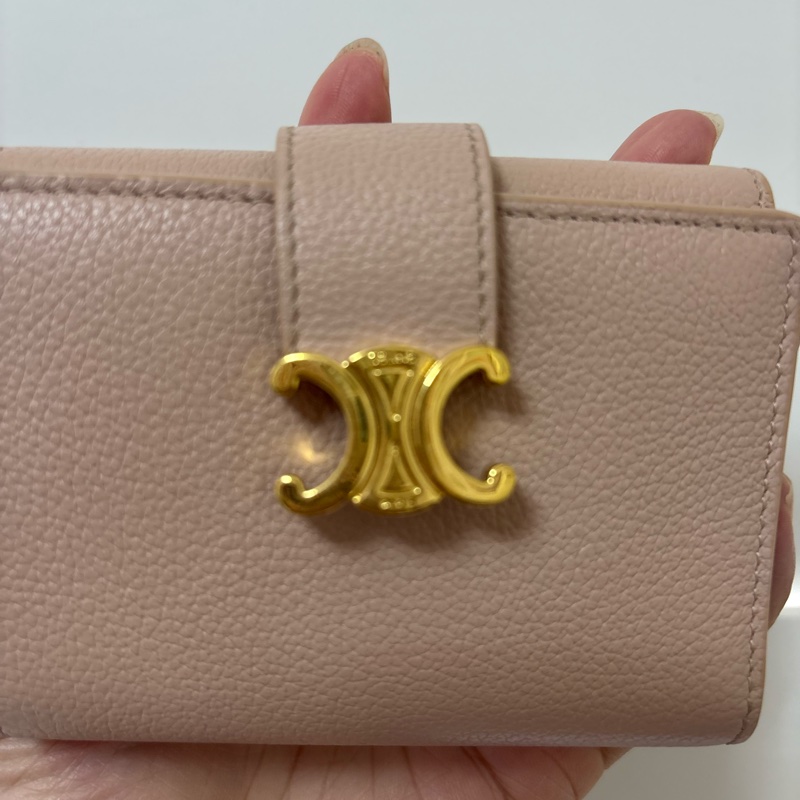CELINE Triomphe Wallet 三折 + 有拉鍊零錢袋-16