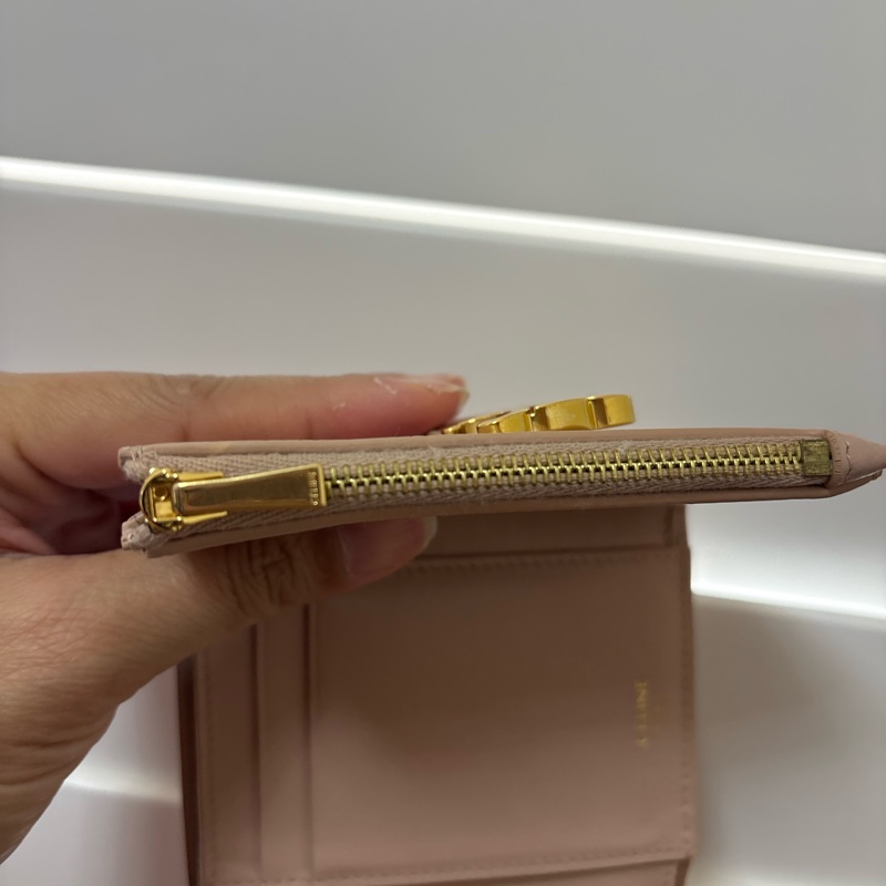 CELINE Triomphe Wallet 三折 + 有拉鍊零錢袋-17