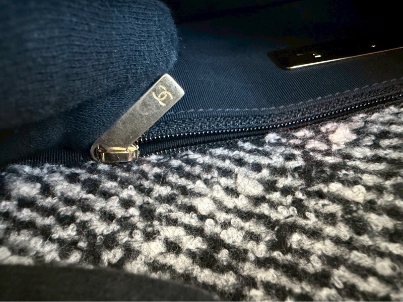 Chanel✨19 Bag針織花呢翻蓋手提包單肩包鏈條包 芯片款-20