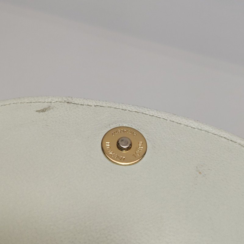 Saint Laurent羊皮蜥蜴皮拼色翻蓋中古斜背包單肩包-12