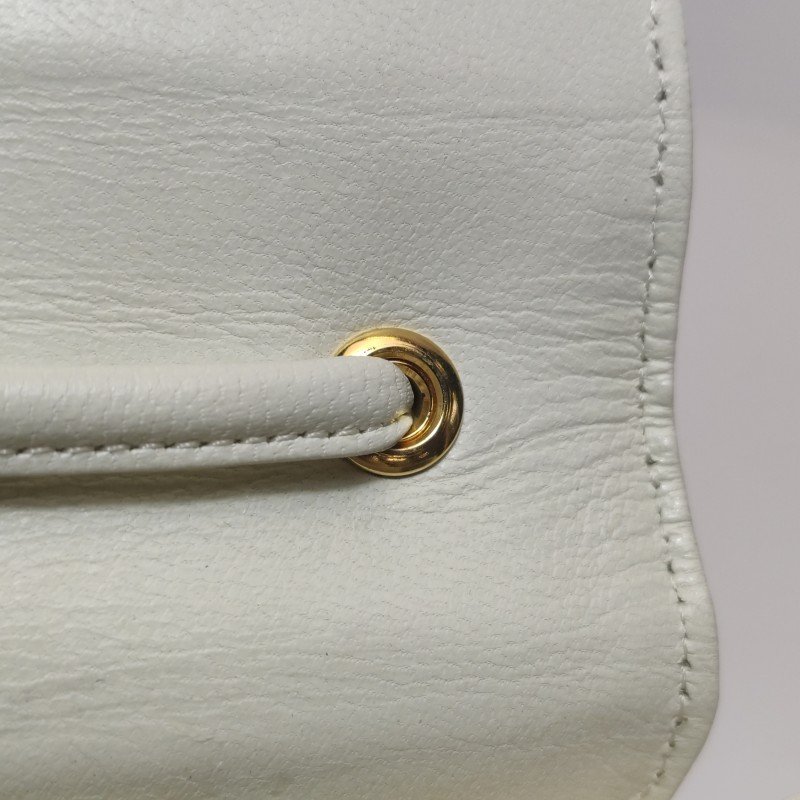 Saint Laurent羊皮蜥蜴皮拼色翻蓋中古斜背包單肩包-13