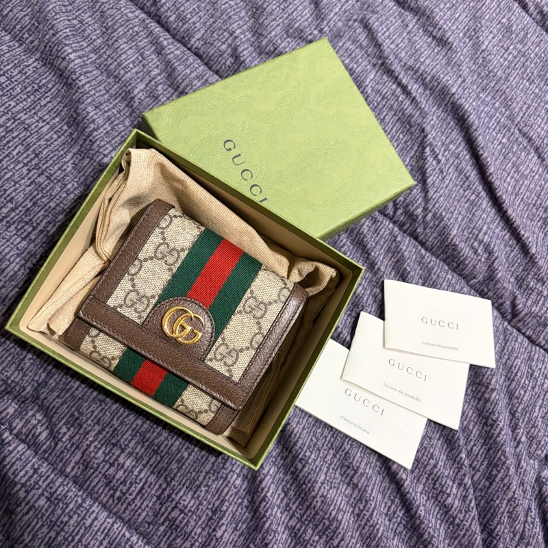 GUCCI 經典 Ophidia GG 系列短夾 598662 兩折短夾 經典款-0
