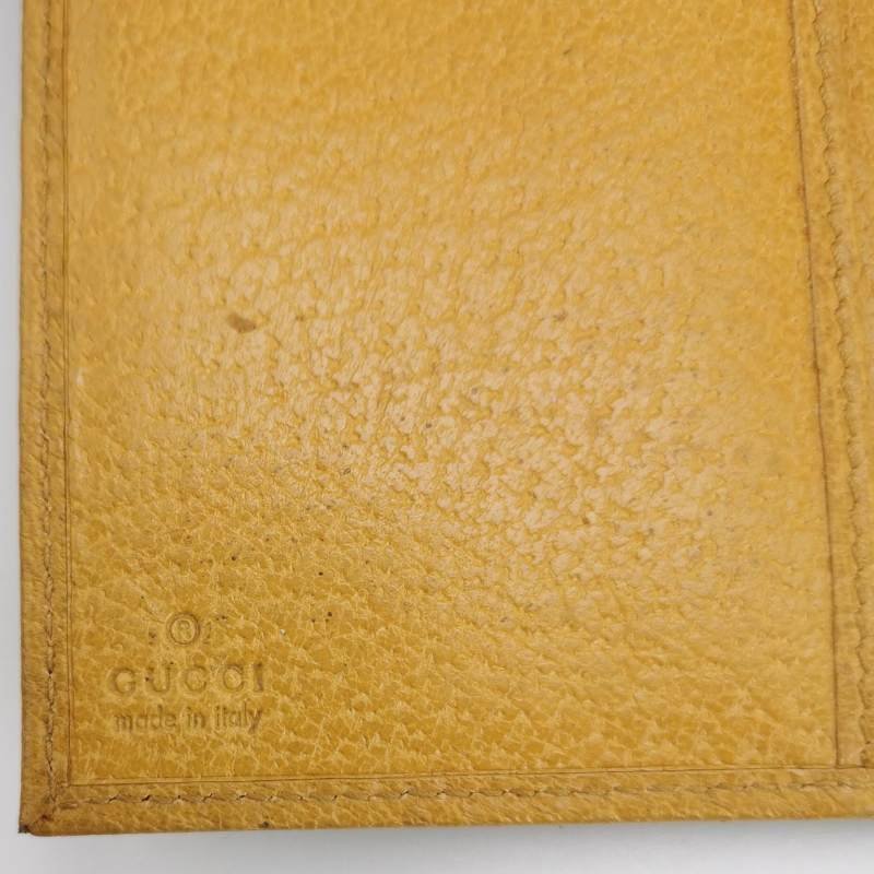 Gucci牛皮純色字母Logo錢包-5