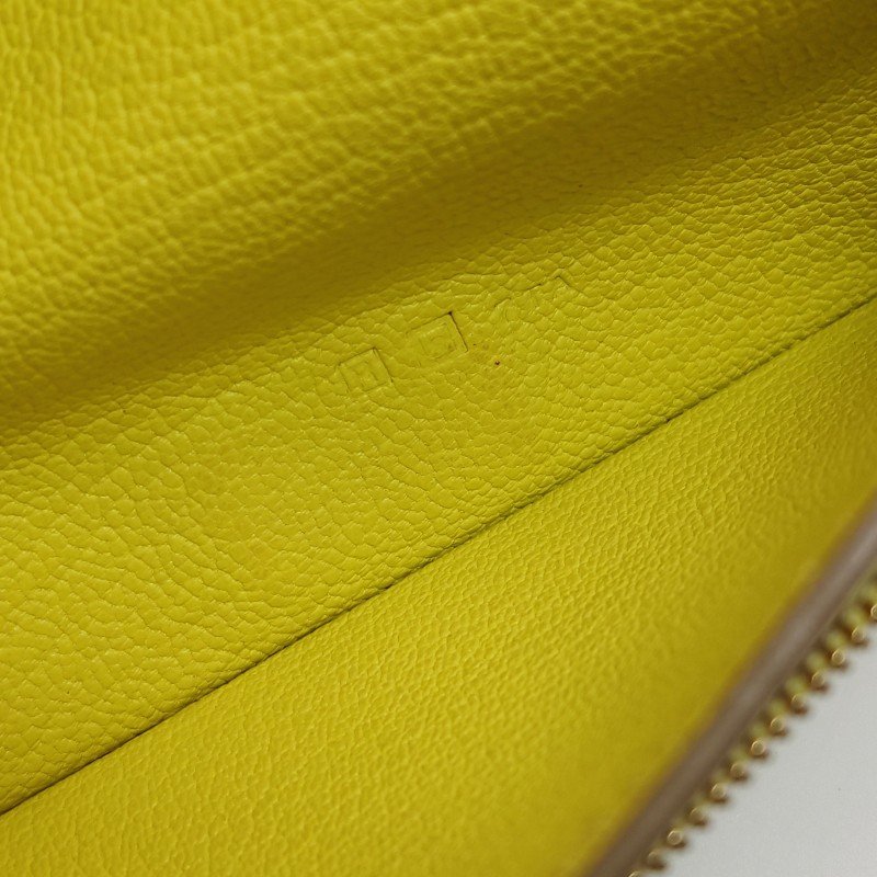 Hermes Bearn小號羊皮純色標誌H袢帶皮夾-8