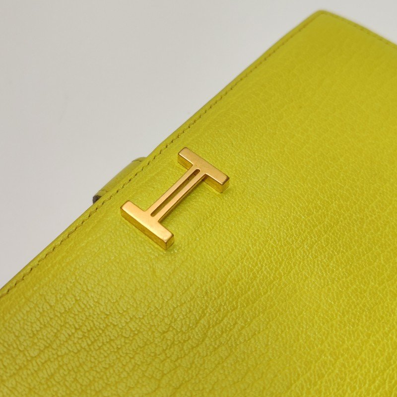 Hermes Bearn小號羊皮純色標誌H袢帶皮夾-11