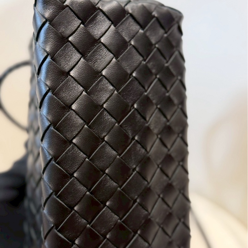Bottega Veneta✨BV橫版Andiamo系列 Intrecciato編織磁釦手提包斜背包肩背包-11