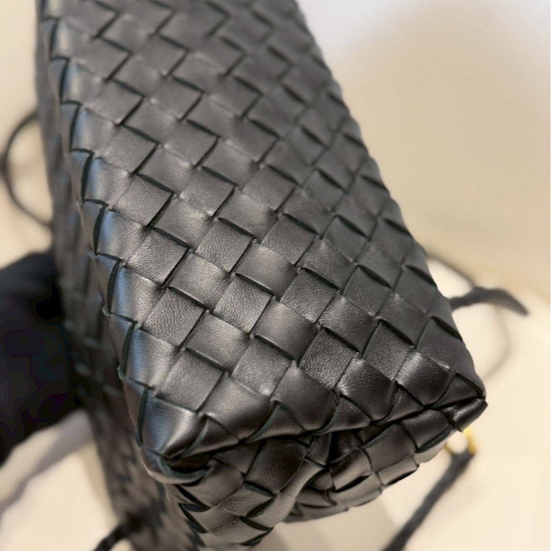 Bottega Veneta✨BV橫版Andiamo系列 Intrecciato編織磁釦手提包斜背包肩背包-12