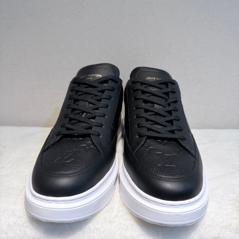 LOUIS VUITTON✨Beverly Hills 牛皮老花壓紋時尚板鞋 休閒鞋 有購證 男款 #9.5 #44-2