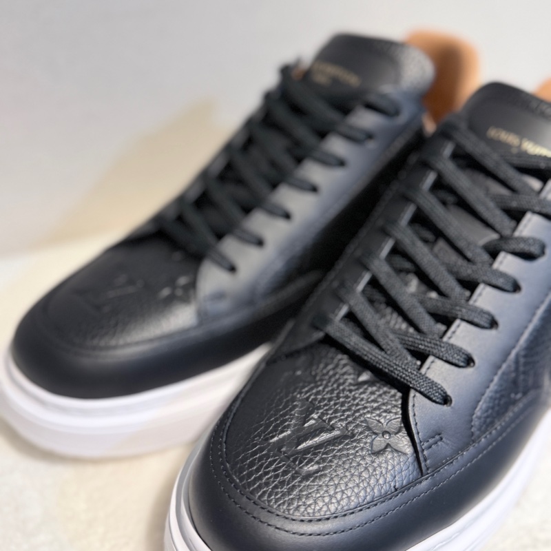 LOUIS VUITTON✨Beverly Hills 牛皮老花壓紋時尚板鞋 休閒鞋 有購證 男款 #9.5 #44-13