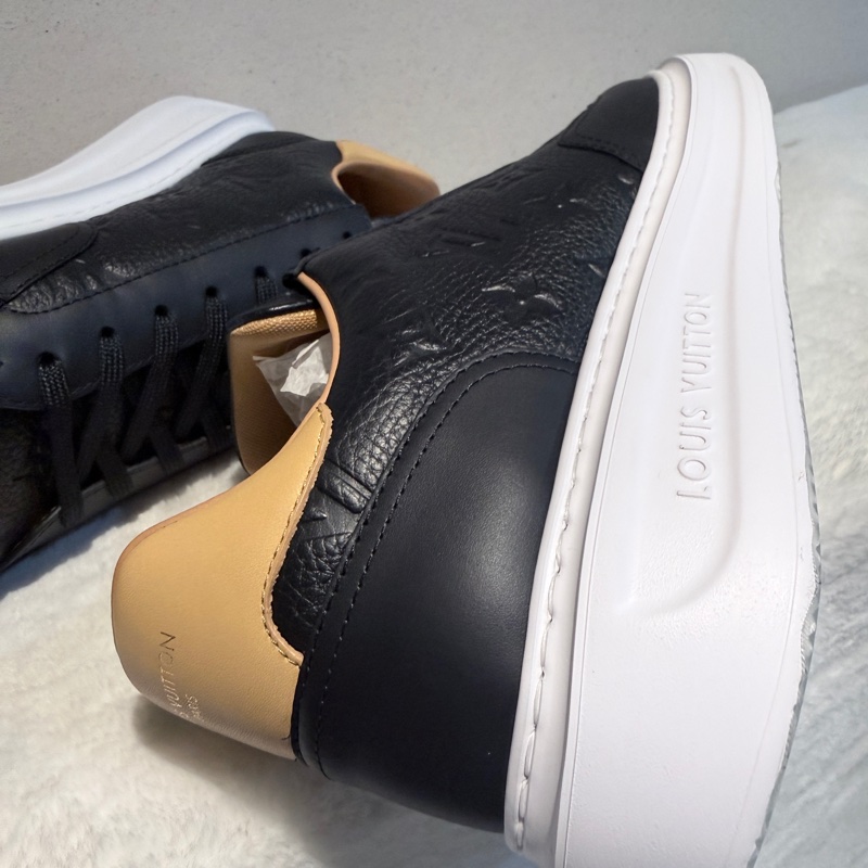 LOUIS VUITTON✨Beverly Hills 牛皮老花壓紋時尚板鞋 休閒鞋 有購證 男款 #9.5 #44-33