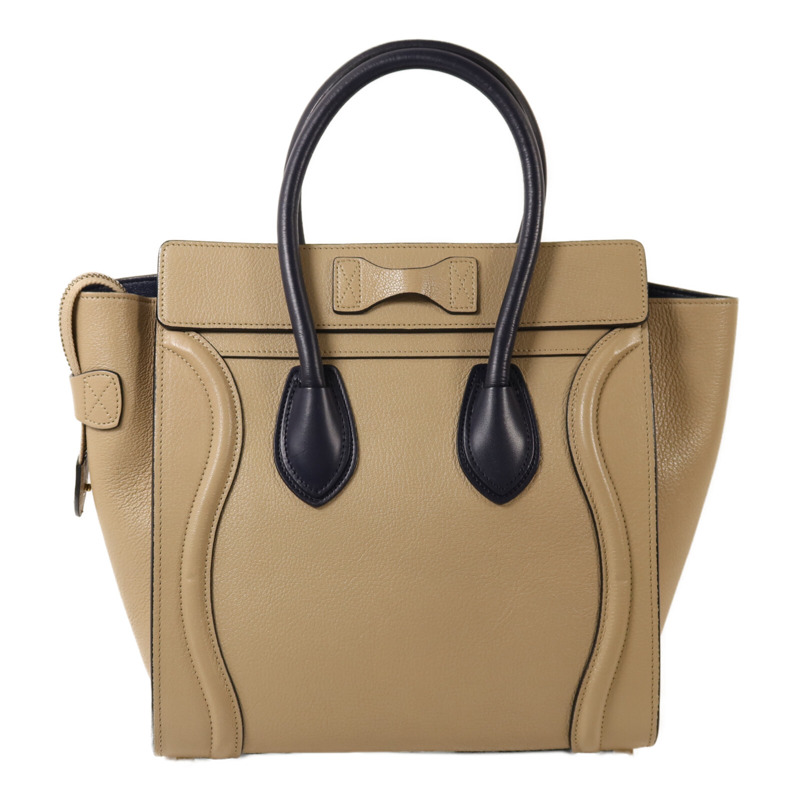 CELINE 牛皮皮革Micro Luggage金扣手挽袋-1