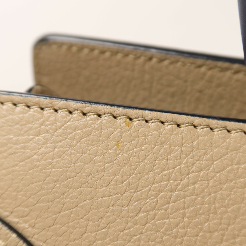 CELINE 牛皮皮革Micro Luggage金扣手挽袋-15