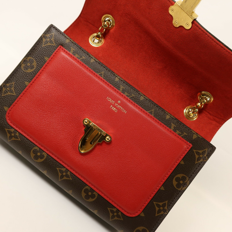LOUIS VUITTON Monogram Victoire金扣鏈帶肩背袋-4