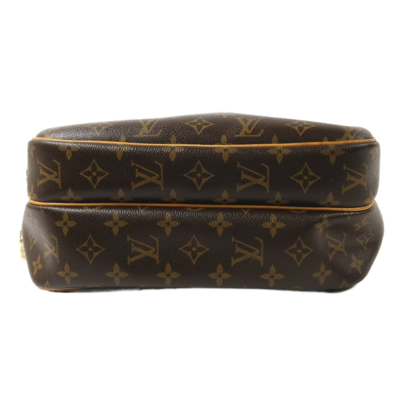 LOUIS VUITTON Monogram Reporter PM金扣肩背袋-3