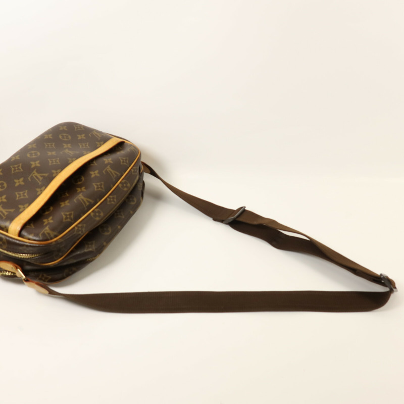 LOUIS VUITTON Monogram Reporter PM金扣肩背袋-7