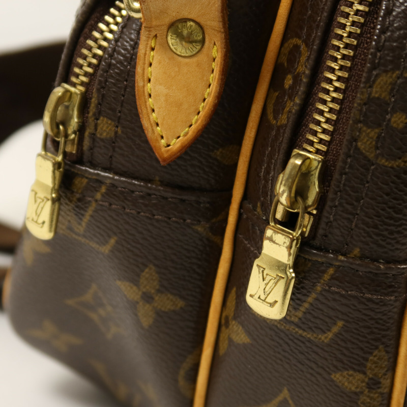 LOUIS VUITTON Monogram Reporter PM金扣肩背袋-9
