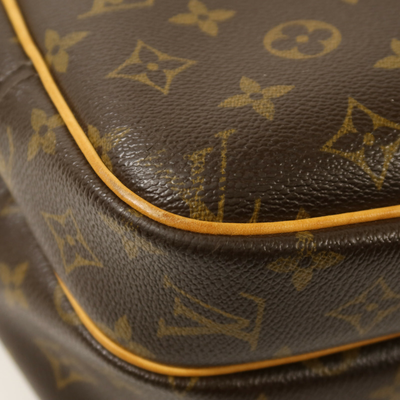 LOUIS VUITTON Monogram Reporter PM金扣肩背袋-10