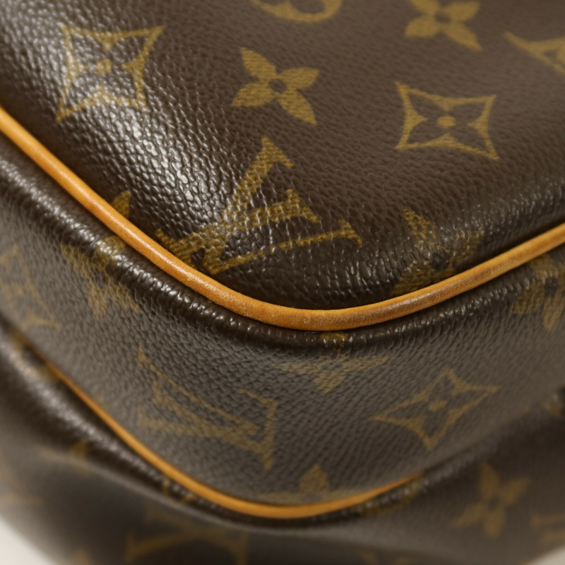 LOUIS VUITTON Monogram Reporter PM金扣肩背袋-11