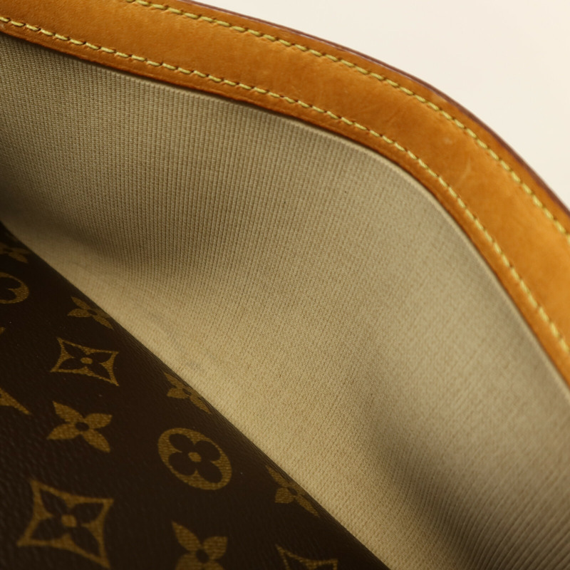 LOUIS VUITTON Monogram Reporter PM金扣肩背袋-17