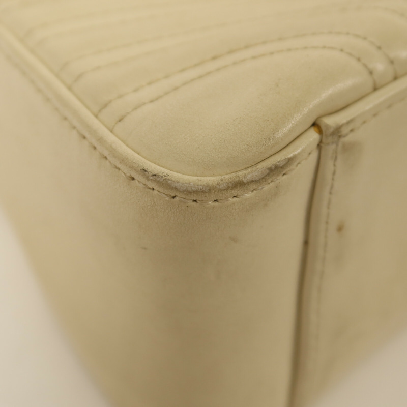 GUCCI 牛皮皮革GG Marmont金扣鏈帶手挽肩背兩用袋-10