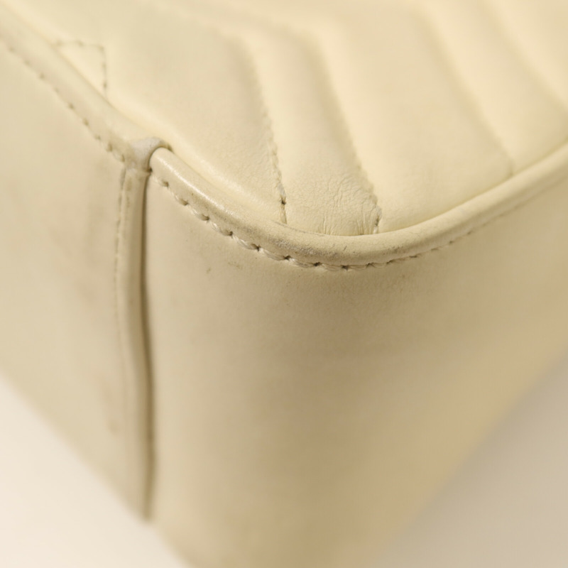 GUCCI 牛皮皮革GG Marmont金扣鏈帶手挽肩背兩用袋-13