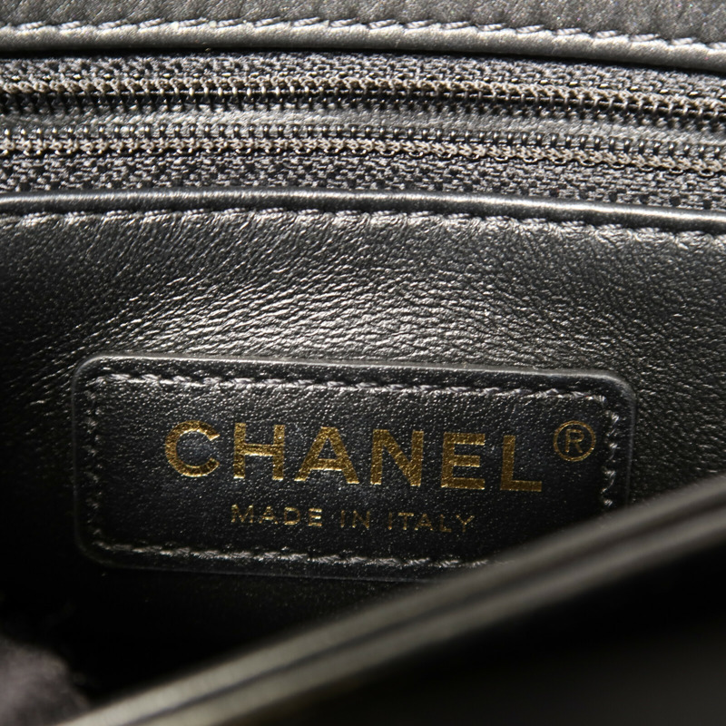 CHANEL 牛皮皮革Coco Handle Mini金扣鏈帶手挽肩背兩用袋-5