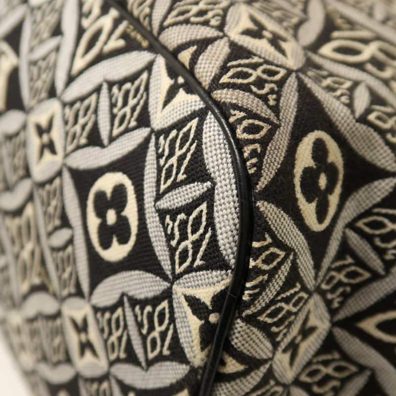 LOUIS VUITTON Monogram Jacquard 1854 Neverfull MM金扣手挽袋-13