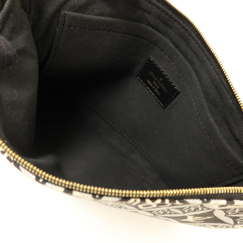 LOUIS VUITTON Monogram Jacquard 1854 Neverfull MM金扣手挽袋-16