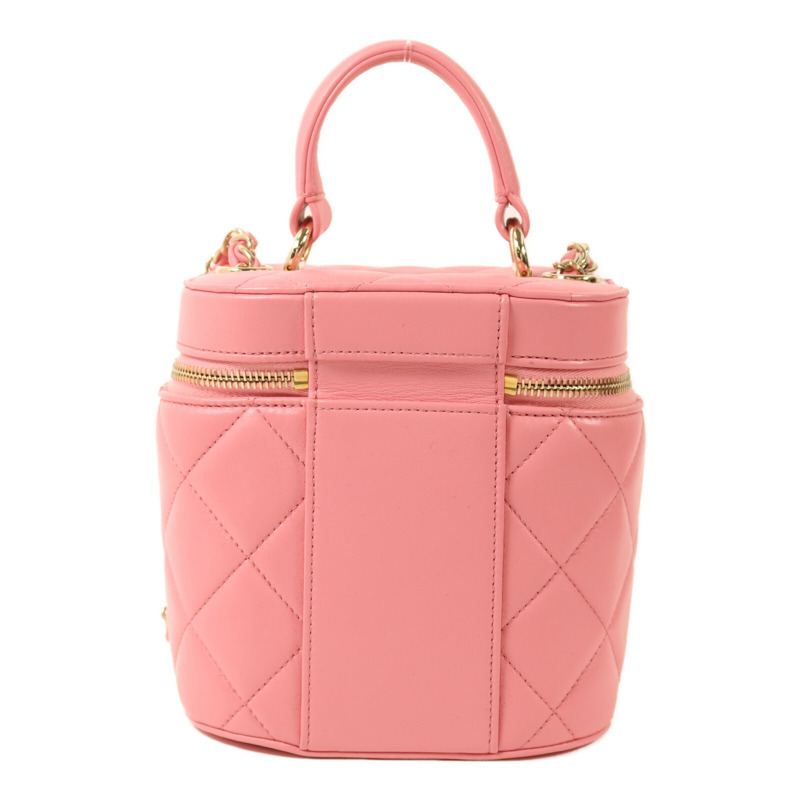 CHANEL 羊皮皮革Trendy CC Vantiy Case金扣鏈帶手挽肩背兩用袋-1