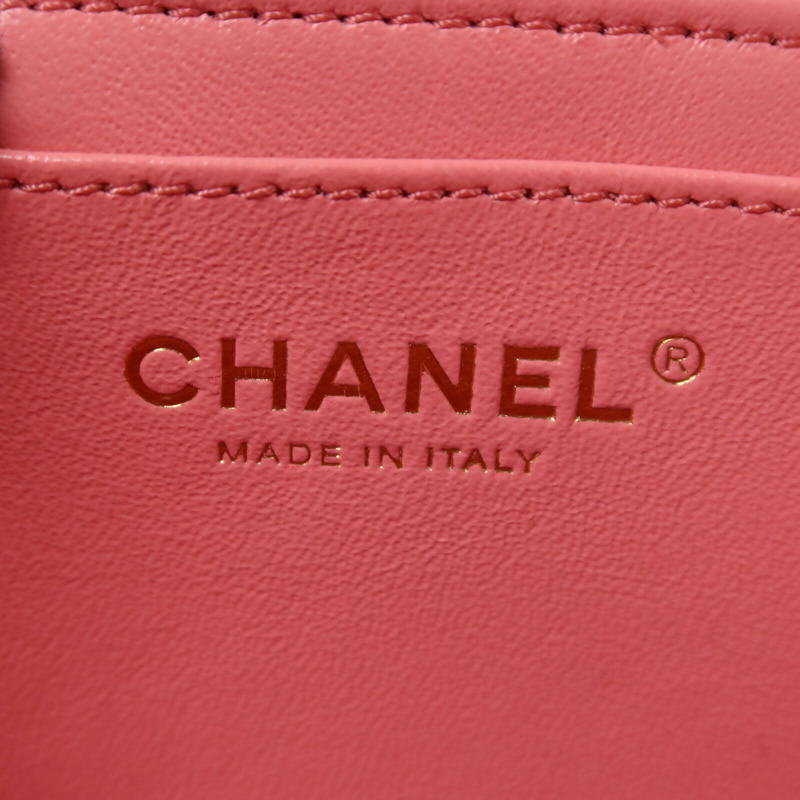 CHANEL 羊皮皮革Trendy CC Vantiy Case金扣鏈帶手挽肩背兩用袋-5