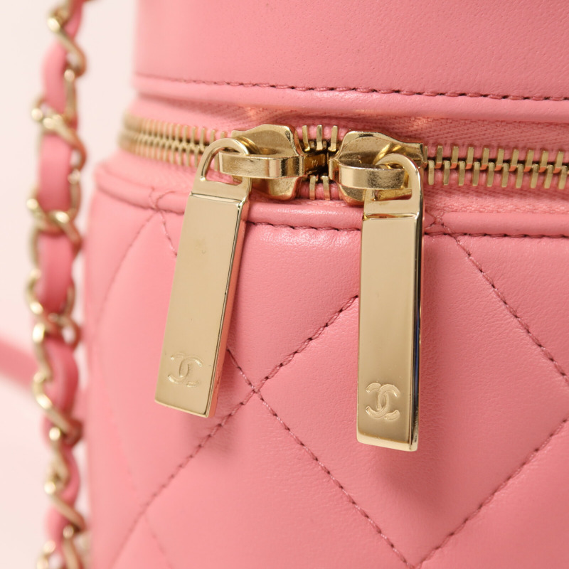 CHANEL 羊皮皮革Trendy CC Vantiy Case金扣鏈帶手挽肩背兩用袋-11